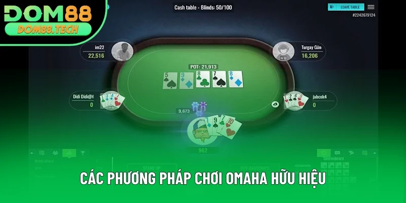 Chi tiết phương pháp chơi Omaha hữu hiệu